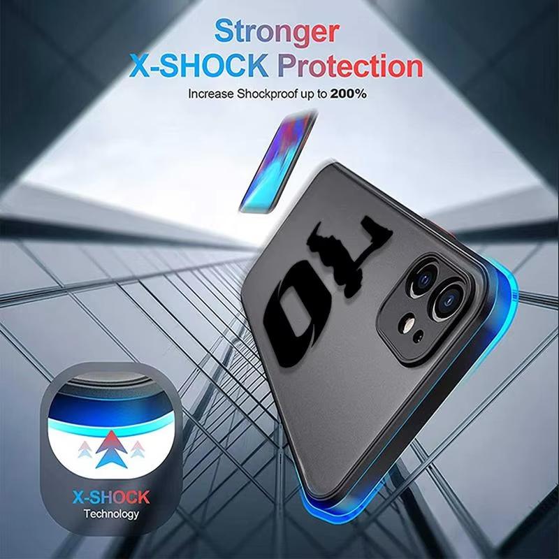 Чехол для телефона для iPhone 16 15 14 13 12 11 Mini Pro Max X XR XSMax 15 16 Plus Футбольная суперзвезда Месси-10 Прозрачная задняя крышка