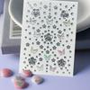 Face Diamond Gem Sticker Butterfly Flowers  Tattoo Eyeshadow Stickers For Festival Nail Body Makeup Bling Jewel Diy