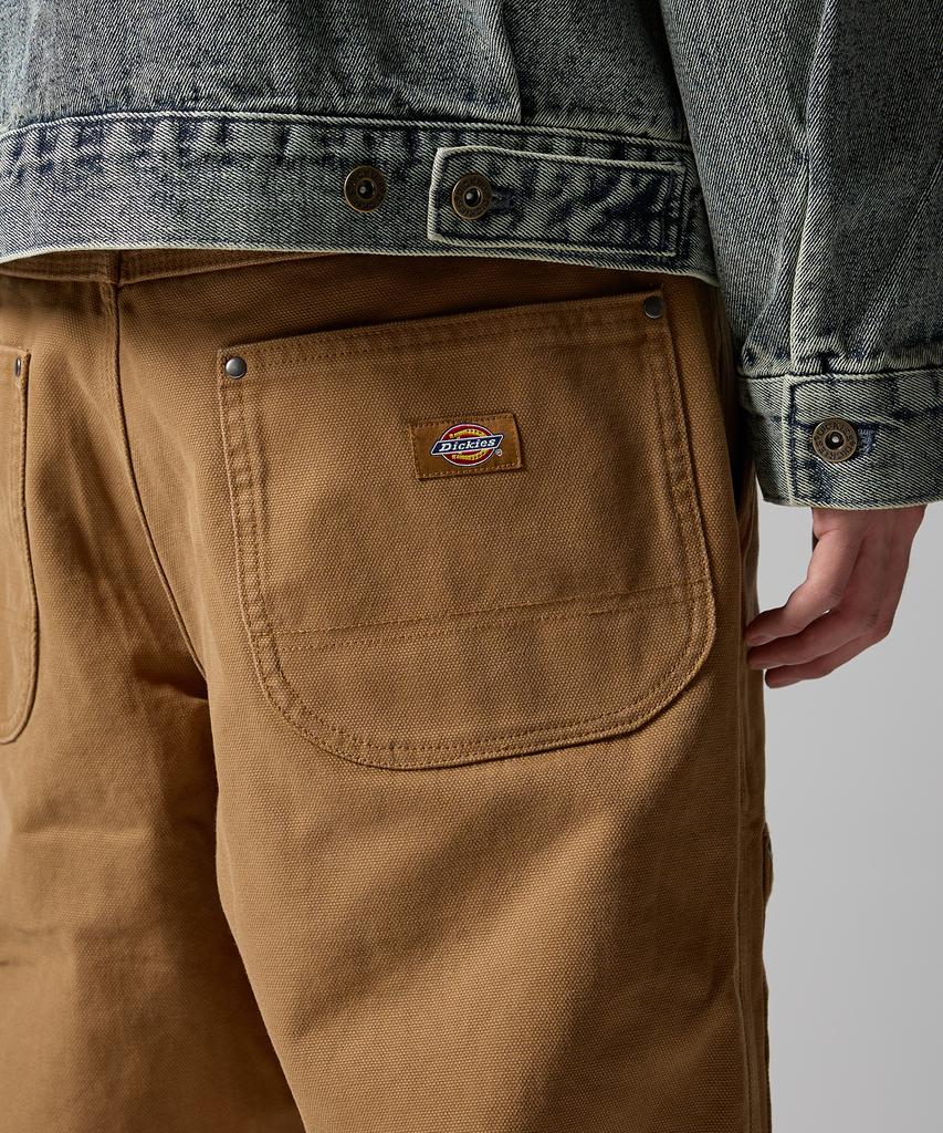 Dickies Двухколенные брюки из стираного утиного холста, цвет коричневая утка