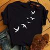Women Cartoon Bird New Lovely Cute Trend 90s Style Fashion Summer Lady Print Tee Graphic T Top Travel Tshirts Trend T-Shirt