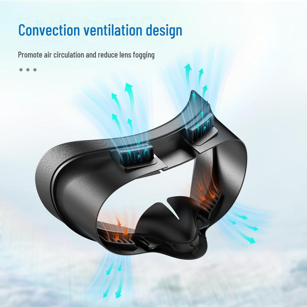 Сменная вентилируемая маска для Meta Quest 3S с охлаждающим вентилятором для VR