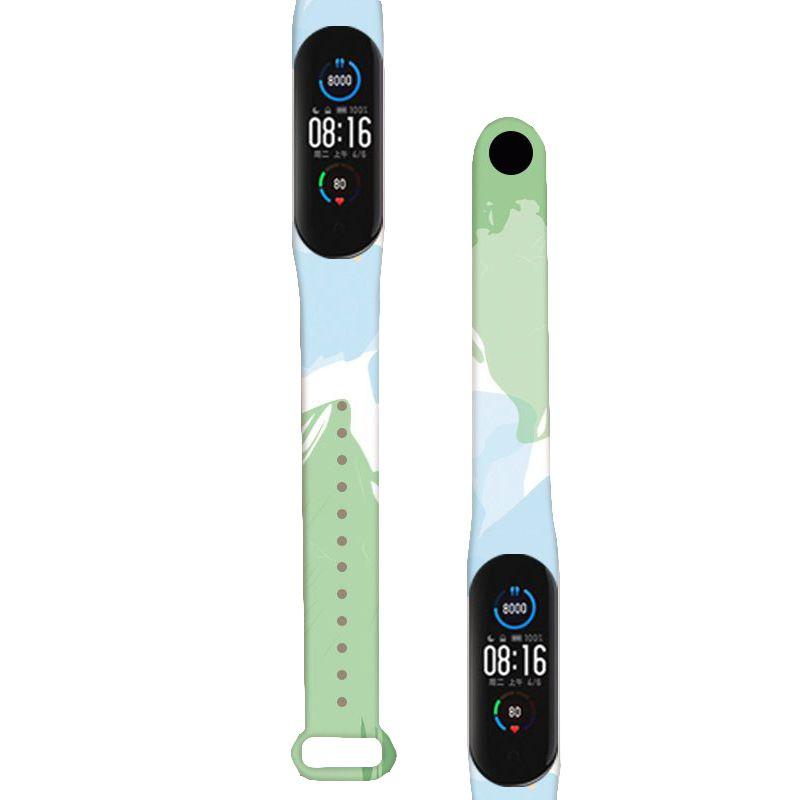Стильный ремешок с граффити в стиле Моранди для Xiaomi Mi Band 3/4/5/6, регулируемый и влагостойкий