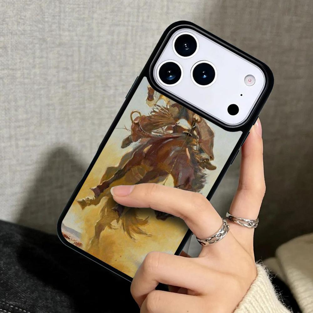 Capa Case for iPhone 17 Air 16 Pro Max 15 Plus 11 13 Mini 14 12 Back Phone Cover Extreme Sport Rodeo Cowboy Lasso