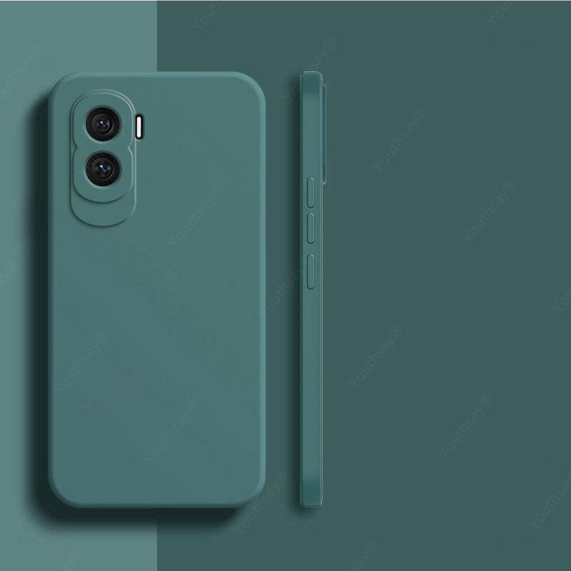Для Honor 90 Lite 5G жидкий силиконовый чехол для Honor 90 Lite чехол Funda Shell Coque мягкий TPU телефон бампер для Honor 90 Lite