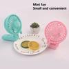 Ручной вентилятор 4-лопастной кнопочный переключатель Мягкий естественный ветер Одна передача Тихая работа Малый размер Охлаждающий вентилятор с питанием от батареи Дорожный источник питания
