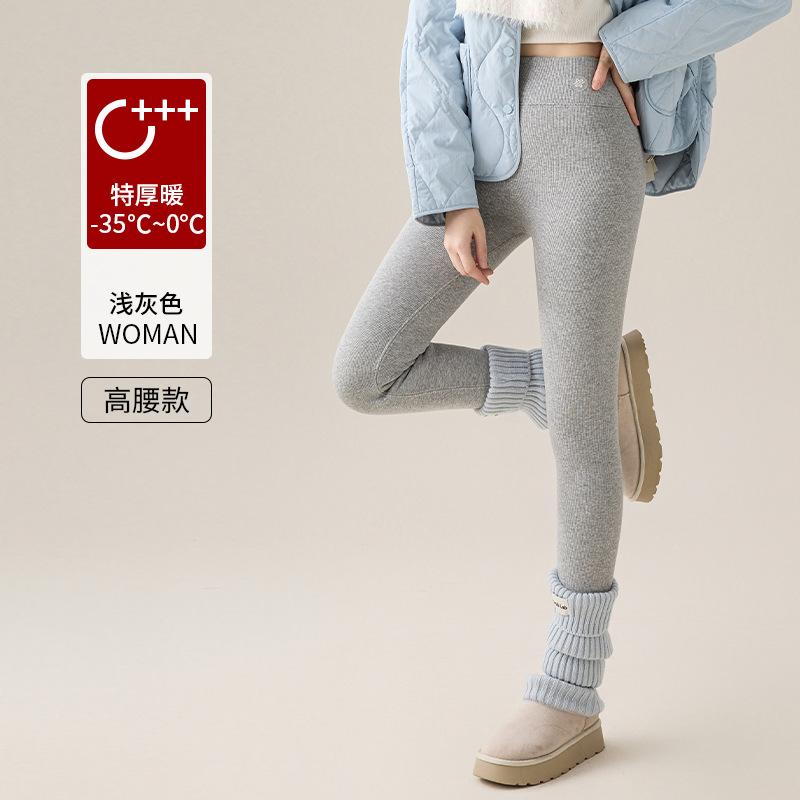 Вельветовые леггинсы большого размера из чистого хлопка для женщин для ношения осенью и зимой, утолщенные термоштаны из овечьей шерсти, очень толстые леггинсы