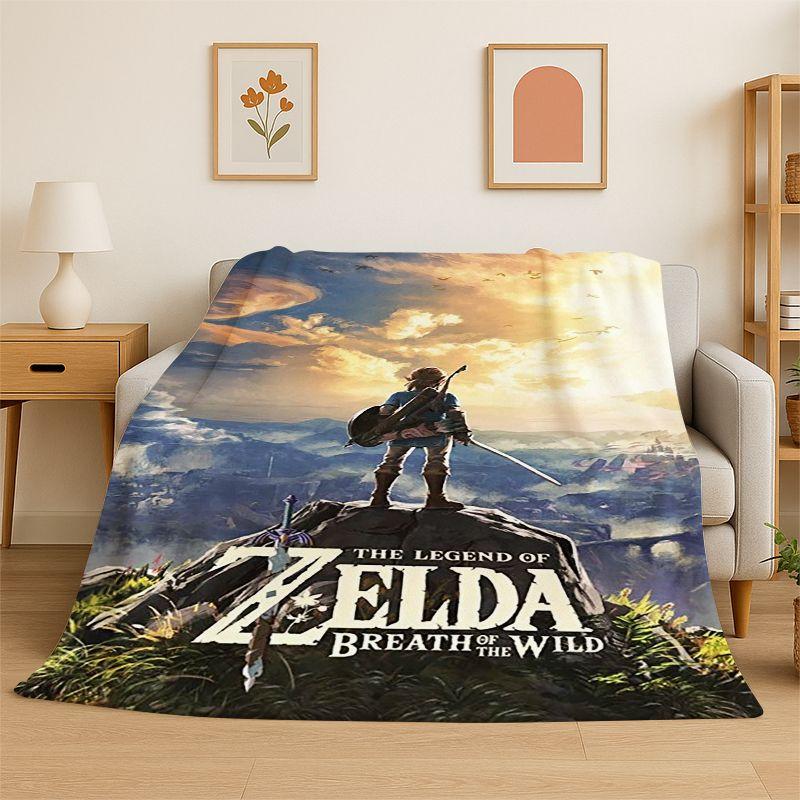 Classic Z-Zelda Cartoon Games Soft Flannel Throw Blanket,Cozy Blanket for Bed,Couch,Sofa,Bedroom,Living Room,Picnic Camping