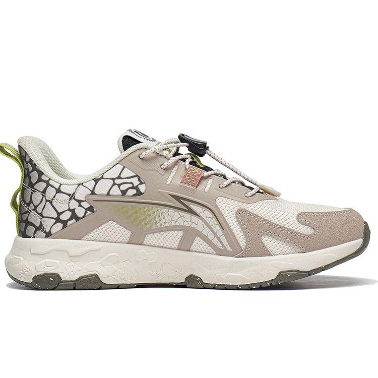 Кроссовки для бега Li Ning Kids Zhixing Lite 2.0 с амортизацией и нескользящей подошвой, детские кроссовки серо-белого цвета YKFT056-5