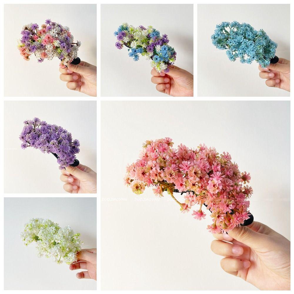 Bohemian Starry Sky Flower Hair Clip Sweet Thai Hairpin Headwear Floral Side Clip Female