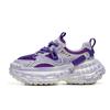 Дизайнерские фиолетовые туфли, увеличивающие рост, мужские дышащие кроссовки с толстой подошвой, повседневные кроссовки в стиле хип-хоп и рок, спортивная обувь на платформе