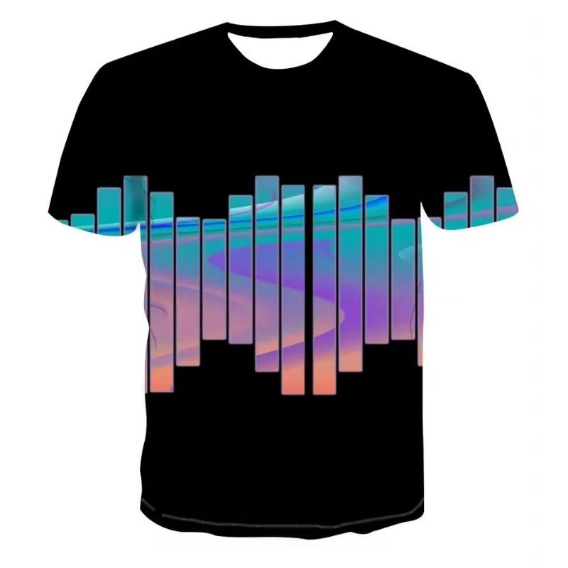 Мужская повседневная футболка с 3D-принтом, модная и забавная, трехмерная, с коротким рукавом, большого размера, удобный топ