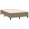 Vidaxl Континентальная кровать с матрасом, цвет тауп, ткань, 120x200 см