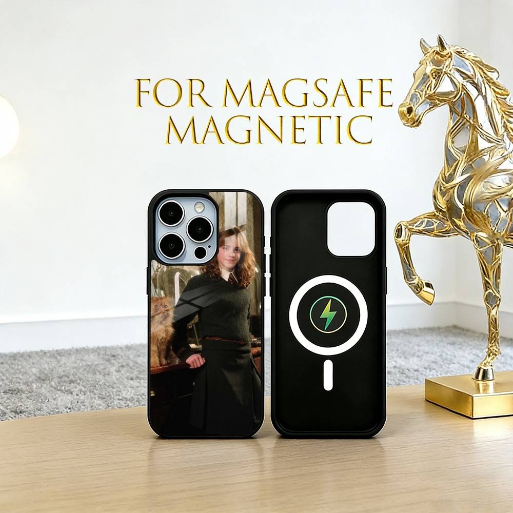 Чехол для телефона Эммы Уотсон Для iPhone17,16,15,14,13,12,11 Plus,Pro Магнитный Для Magsafe Беспроводной Зарядки