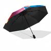 1pc Sturdy 8-Bone Auto Umbrella, Girl With Stitch Floral Pastel Umbrella, Digital Printed, Foldable Umbrella for On-the-Go Outdoor Use