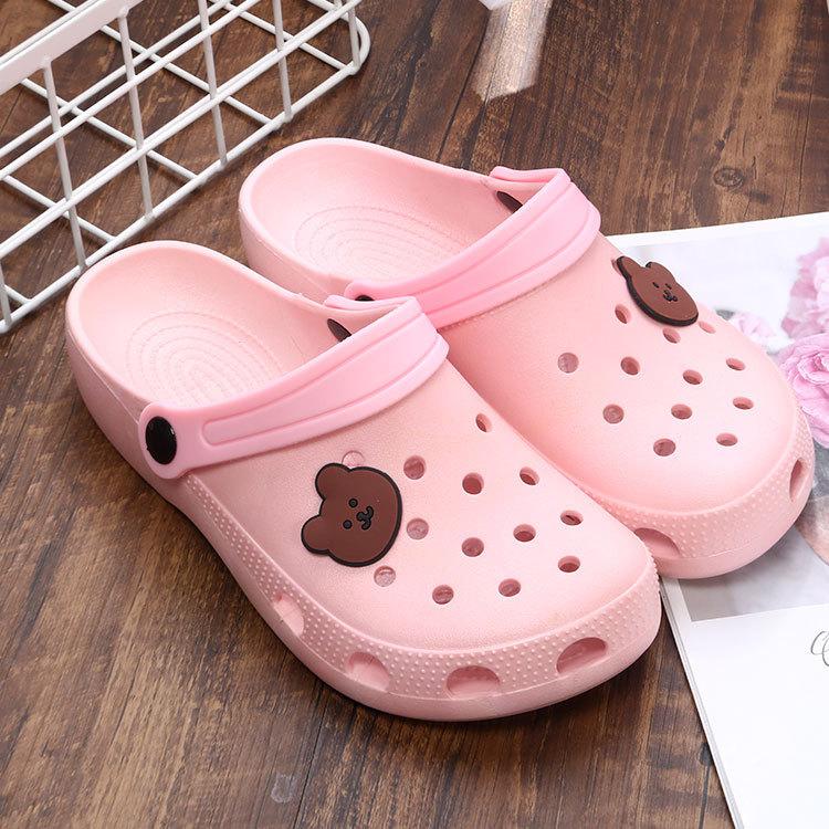 Летние женские 1 сандалии для сада на платформе с рисунком фруктов, тапочки для девочек, пляжная обувь, модные сандалии для отдыха на открытом воздухе, сандалии для женщин