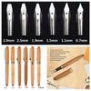 0.7mm-2.9mm Art Fine Nib Calligraphy Stationery Broad Stub Bamboo Fountain Pens Chisel-pointed