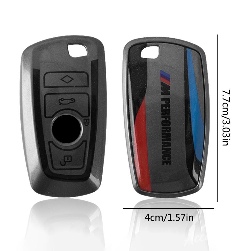 ORWI7 Car Key Case Cover Protect Shell For BMW 1 2 3 5 7 Series X1 F48 X3 G20 X4 X5 G05 X6 F16 M40i M440i G02 G31 G23 F34 F15 Keychain