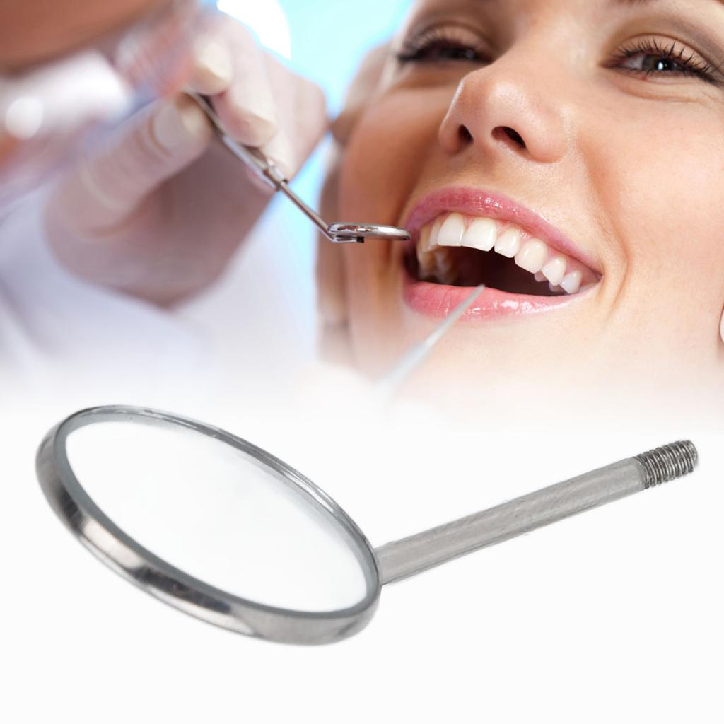 10 штук смотровых зеркал из нержавеющей стали, тип 4 зуба, для ухода за полостью рта