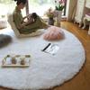 Plush Round Rug Fluffy White Carpets For Living Room Soft Home Decor Bedroom Kid Room Decoration Salon Thick Pile Rug