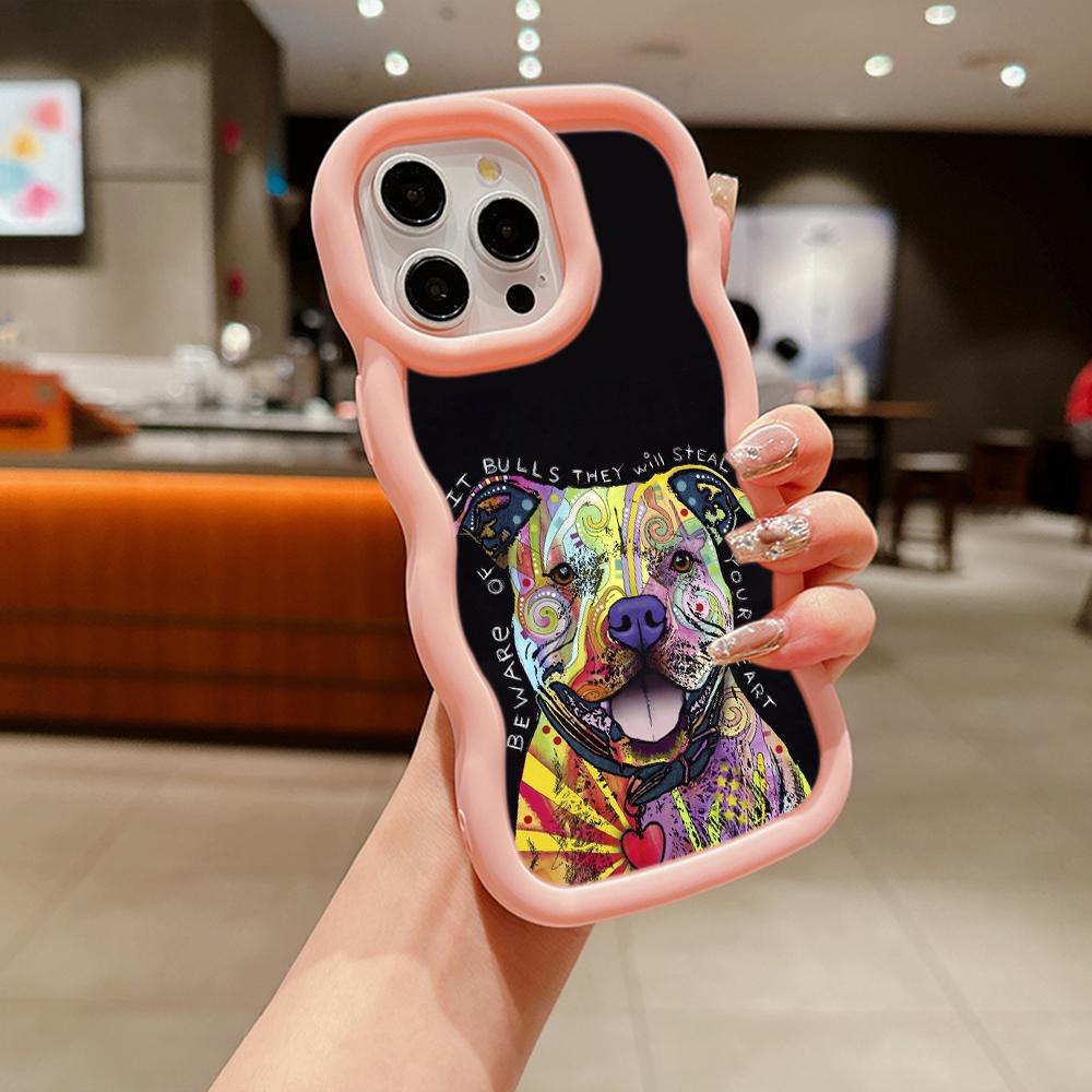 Ae76 Dog Color Doodle Design Art защитные чехлы для телефонов Samsung S24 Plus S23 Ultra A14 A55 A06 Honor X9b Motorola OnePlus Big Wave TPU задняя крышка