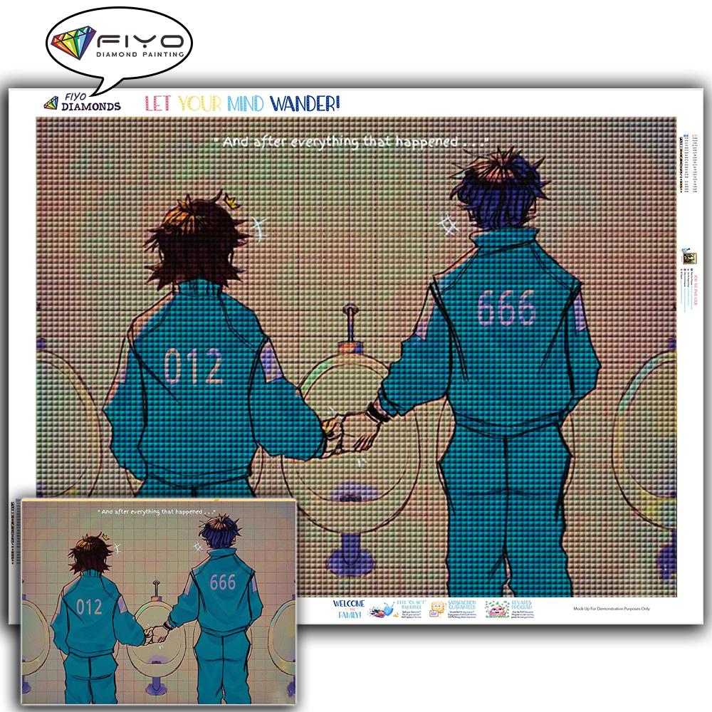 5D алмазная живопись корейский сериал картина ручной работы подарок Алмазная вышивка мультфильм портрет рукоделие украшение дома