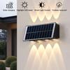 4/6/8 LED Waterproof IP65 Exterior Wall Light Outdoor Indoor Solar Wall Light Courtyard Garden Balcony Corridor Lighting Fixture