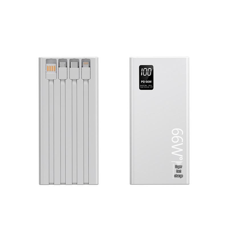 «66 Вт, ультратонкий внешний аккумулятор емкостью 20 000 мАч с функцией быстрой зарядки и настраиваемым логотипом»