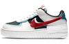 Air Force 1 Low Shadow Выбеленный Аква Малиново-Красный Женские DA4291-100
