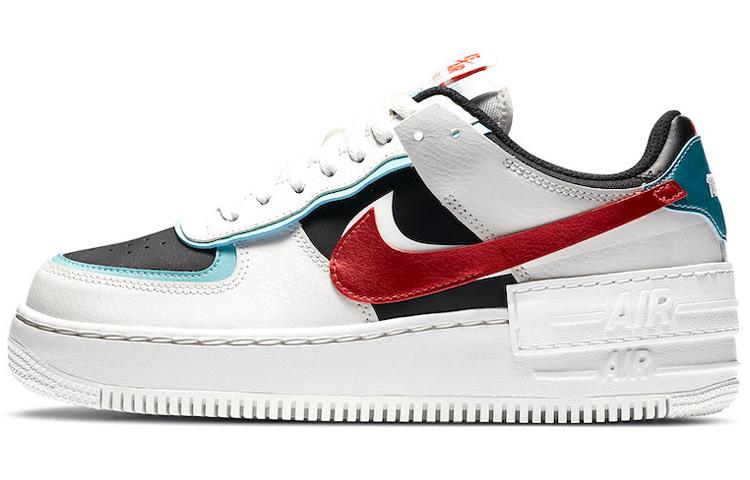 Nike Air Force 1 Low Shadow Выбеленный Аква Малиново-Красный Женские DA4291-100