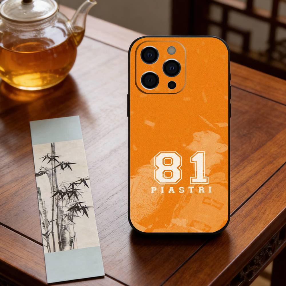 Чехол для телефона O-Oscar Piastri 81 Для iPhone 17, 16, 15, 14, 13, 12, 11 Plus, Pro Max, Другие Мягкий Черный Чехол