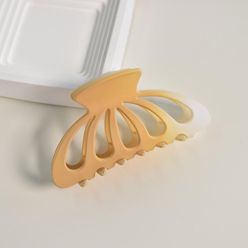 Gradient grip clip Simple shark clip hair clip back head girly pumpkin clip hair clip