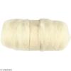 Carded Wool - 100 Gr - White - Uniform Quality