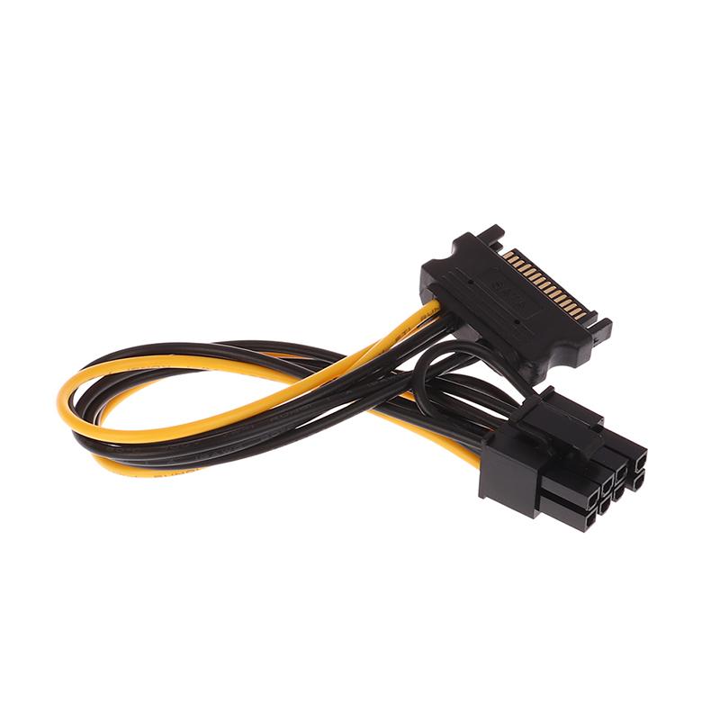 15-контактный Sata на 8-контактный(6 + 2) Кабель питания Pci-E Кабель-конвертер видеокарты