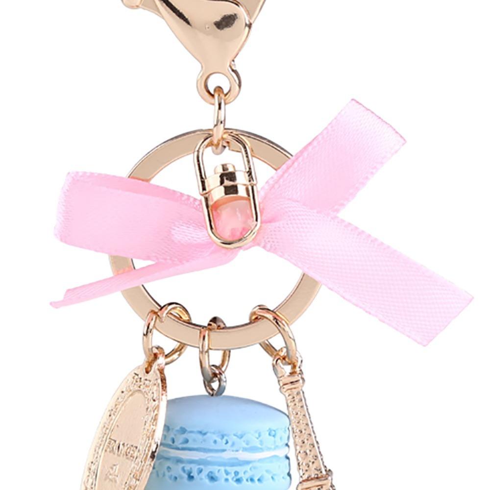 Colorful Macaroon Keychain Cute Bag Charm Key chain) Keyring Pendant  Bag Decoration