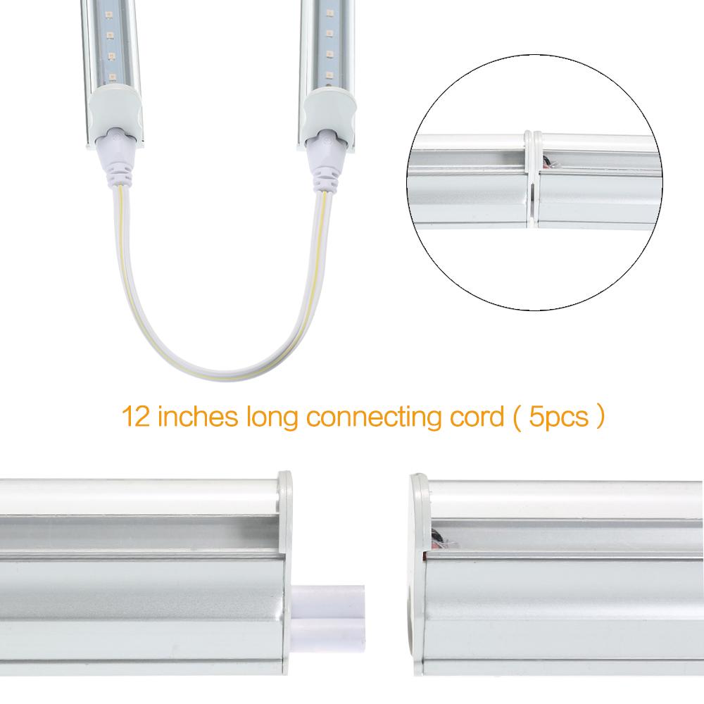Набор из 5 светодиодных лент для выращивания растений, 5 Вт, T5, трубчатый светодиод для растений, встроенный светильник высокой мощности, выдвижной, 24 шт.