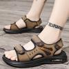 FashionClassic Мужские сандалии 2024 Лето Мягкие сандалии Удобная мужская обувь Сандалии из натуральной кожи Мягкая уличная повседневная обувь Мужчины