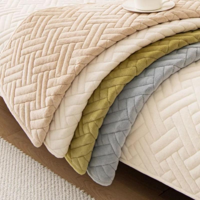 Толстые мягкие теплые чехлы для диванов, детский коврик для домашних животных, диванное полотенце, противоскользящая защита для дивана для гостиной, съемный чехол для дивана