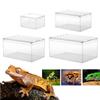 Acrylic Reptile Breeding Box Transparent Spider Lizard Caterpillars Snail Acrylic Assembled Insect Breathable Terrarium