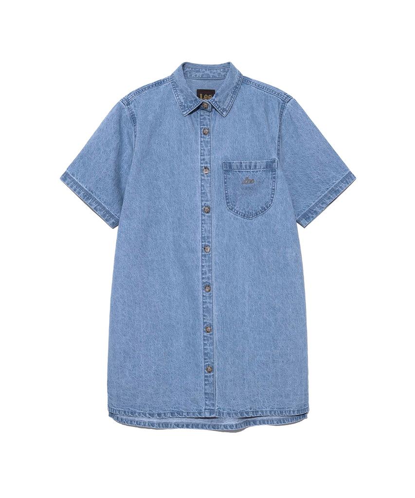 Lee Women Denim Shirt Dress Indigo Medium