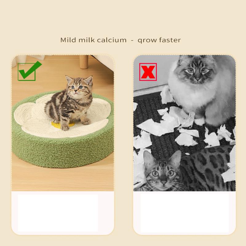 Круглая Когтеточка для кошек, сизаль, скребок для когтей, шлифовальная машина, защита для мебели, обучающие игрушки для кошек