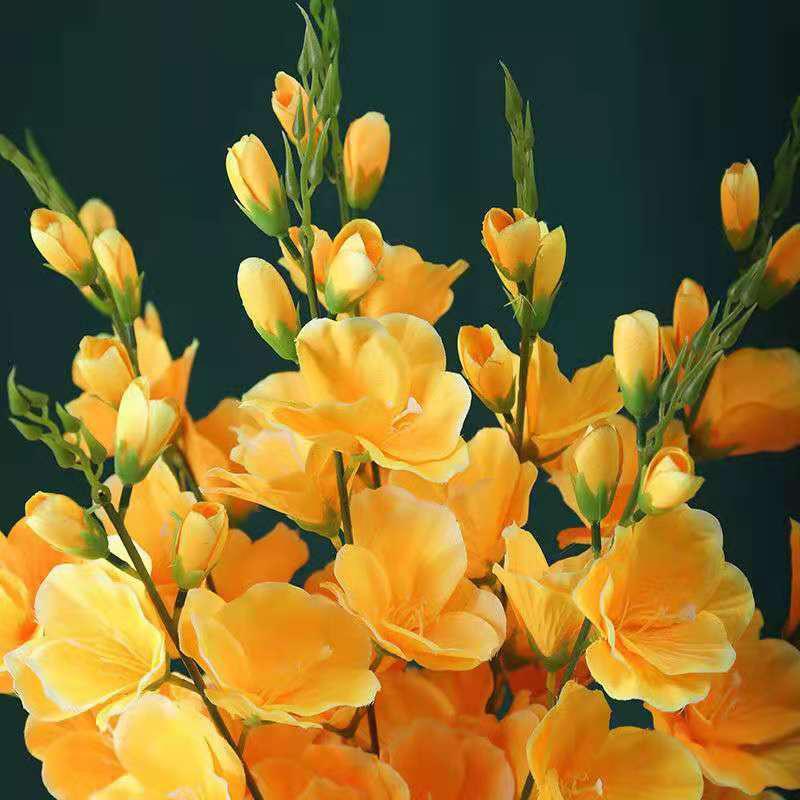 Artificial Gladiolus Flower Stem 70cm Single Stem Realistic Silk Floral Arrangement Home Decoration Indoor Outdoor Use