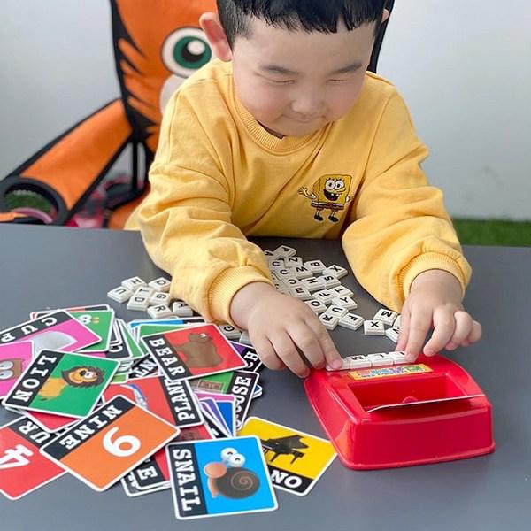 Toyfish Домашнее обучение Основные учебные пособия по английскому языку Алфавит Соответствие ГРАМОТНОСТЬ ВЕСЕЛАЯ ИГРА Головоломка, настольная игра, представляющая Корею