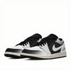 Jordan Air Jordan 1 Slip Resistant Abrasion Resistant Low top Vintage Basketball Shoes Unisex White Black 553558-081(Team661-)