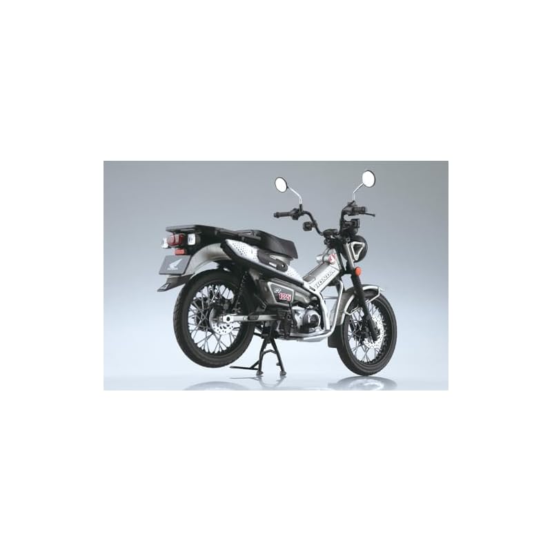 Skynet 1/12 Масштаб Готовый Мотоцикл Honda CT125 в Матовом Металлическом Цвете Бронированный Серебристый