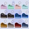 Keychain Pendant Mini Electronic Piano Shape 8 Keys Light Music Cartoon Couple Pendant Exquisite Key Ring Funny Birthday Gift