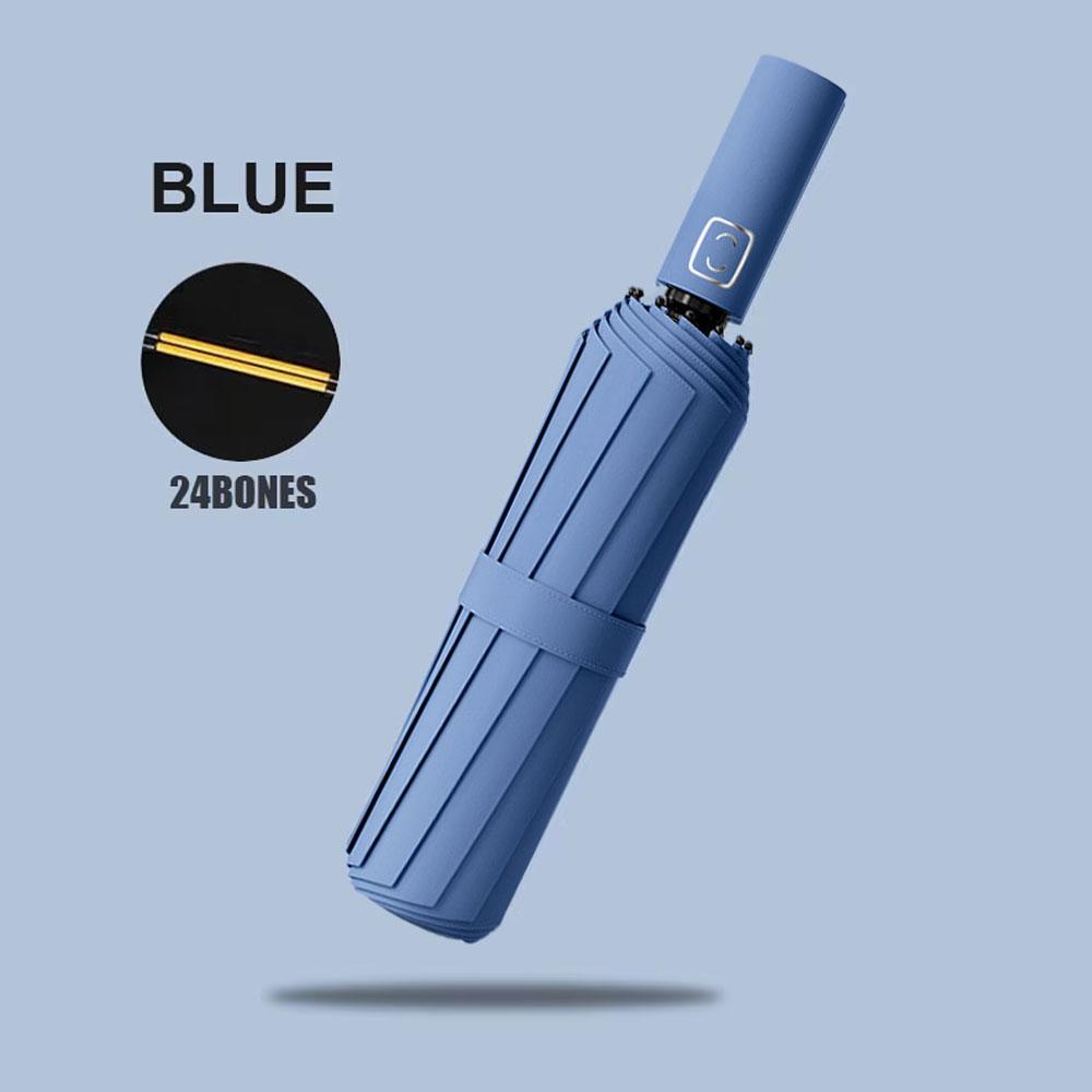 New Super Strong Windproof Automatic Umbrella Sunshade Uv 12K Ribs 105cm Diamete Protection Outdoor Rain Gear Portable Umbrella