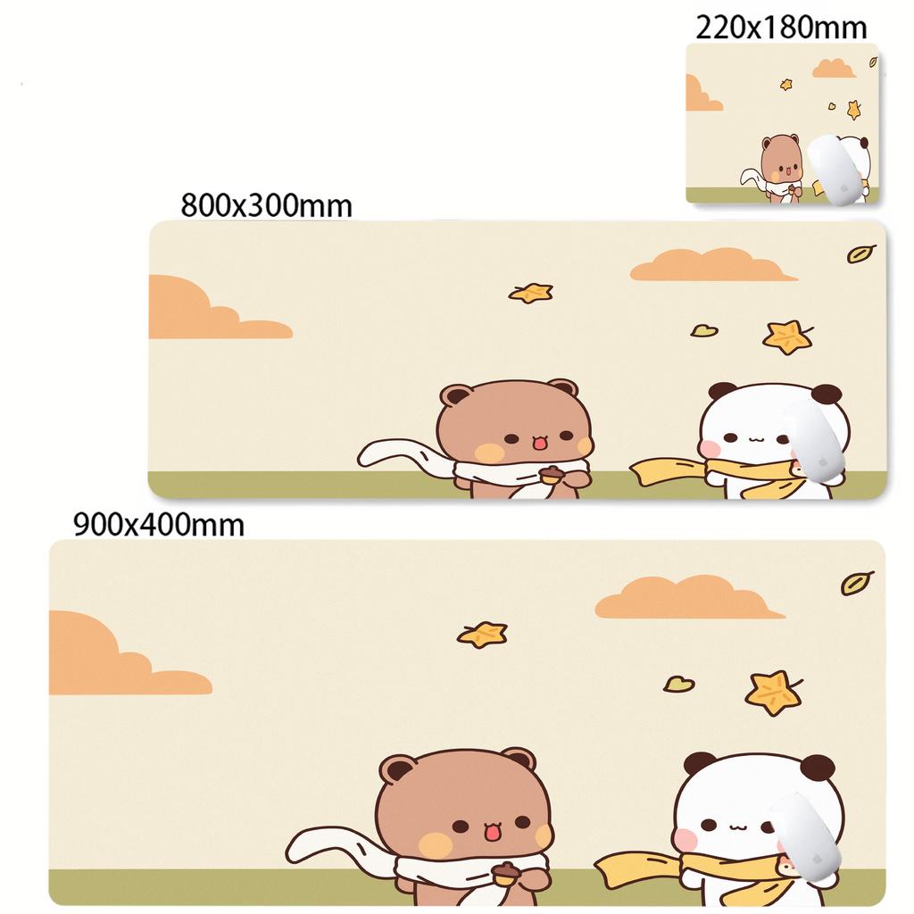 Большой Kawaii коврик для стола Игровой коврик для мыши BuBu DuDu Kawaii коврик для мыши с заблокированным краем Настольный коврик Размер для игровой клавиатуры Коврик для геймера
