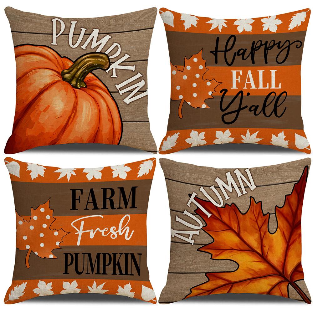Autumn Harvest Festival Pillow Cover Autumn Festival Sofa Pillow Cover Bedside Cover Bedside Cover Back