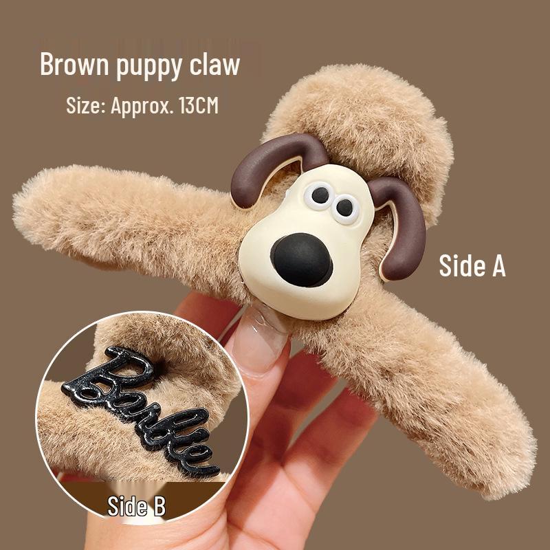 Очаровательная плюшевая заколка-краб для волос с пандой – мультяшный аксессуар для причесок пучок на осень и зиму