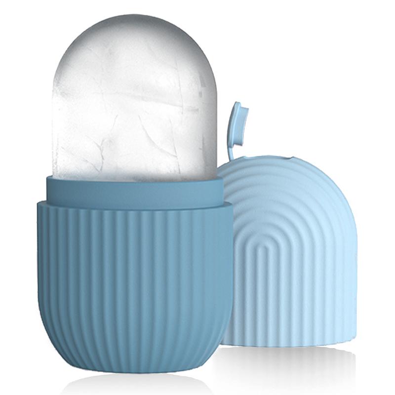 Ice Roller for Face Silicone Face Lifting Contouring Tools Ice Cube Roller Neck Eye Facial Massager Beauty Skin Care Reusable